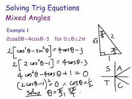 Solving Trigonometric Equations Mixed