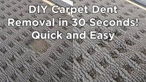 how to fix carpet dents diy hack