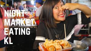 One is located at the front of the store hypermarket and it is open. Video Fantastic Night Market Kuala Lumpur Pasar Malam Sri Petaling What Street Food To Eat Food An Food Eat Local Food Best Street Food