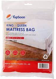 Four star plastics sells vented wholesale mattress bags that offer affordable protection for mattresses and box springs. Amazon Com Topsoon Mattress Bag For Storage Mattress Disposal Bag King Queen Size Clear Home Kitchen