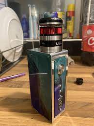 Just finished my latest mod, it's an spwm v3 with a 2800mah 4s lipo. I made  matching panels and drip tip to go with it. Got the Voltrove 38v2 on top  (awesome
