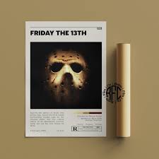 Friday The 13th Retro Vintage Poster