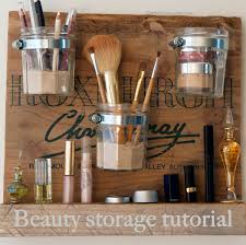 28 brilliantly easy diy makeup storage