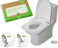 100 Pcs Disposable Flushable Toilet