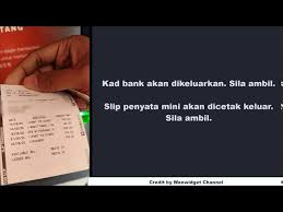 You can also use atms to provide for you a print out a summary of your transaction history or statement. Cara Print Mini Statement Di Mesin Atm Cimb Bank Youtube