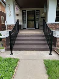 Rails must be able to support a load of at least 200 pounds and must extend at minimum 12 inches horizontally past the riser nosing at the top of the stairs and at least equal to one tread depth. Handrails For Home Accessibility In Indianpolis Lifeway Mobility