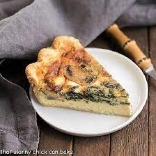 spinach mushroom quiche that skinny