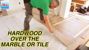 how to install hardwood floor over the