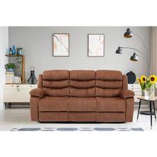 slope arm 3 seater reclining sofa
