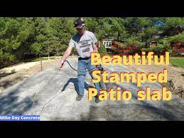 Stamped Concrete Patio Slab