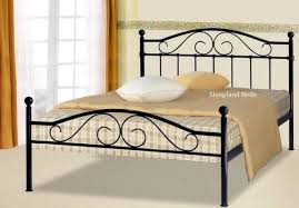 black metal sus bed frame with low