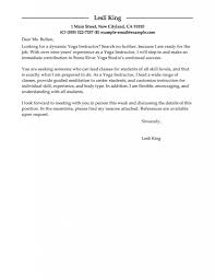 Leading Professional Yoga Instructor Cover Letter Examples