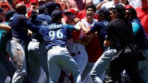 Angels-Mariners bench-clearing brawl ...