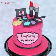 birthday cake for makeup lover