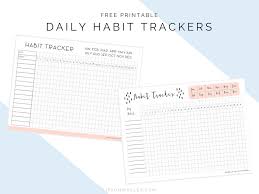Daily Habit Tracker Free Printables Cassie Scroggins
