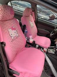 Universal Cartoon Pink Cat Car Seat