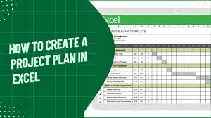 how to create a project plan in excel