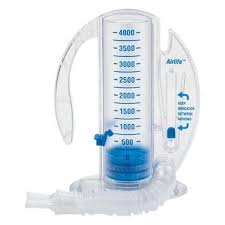 Airlife Volumetric Incentive Spirometer With One Way Valve Ball Indicator 4000 Ml Adult 1 Count
