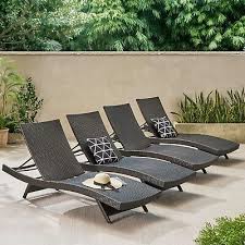 Pe Wicker Chaise Lounge Chairs