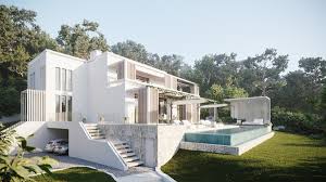 Find cool ultra modern mansion blueprints, small contemporary 1 story home plans & more! Villa House Design