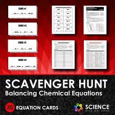 Balancing Chemical Equations Scavenger