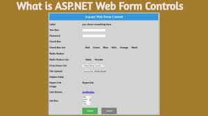 3 what is asp net web form controls