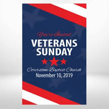veterans day church invitation card