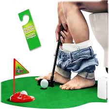 1pc toilet golf toy set stress relief