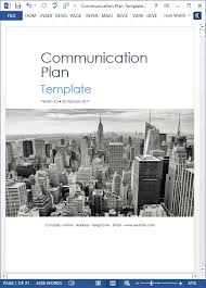 communication plan template ms word