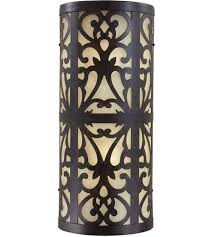 light iron oxide outdoor wall sconce