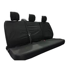 Van Seat Cover 6 Seat Rear Set Black