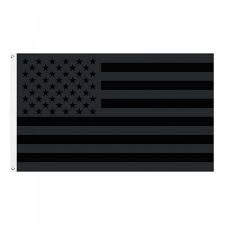 all black american flag 3x5 ft black us