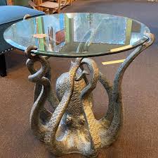 Bronze Octopus Base With Glass Table
