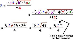 the quadratic formula 2