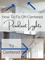 how to fix off centered pendant lights