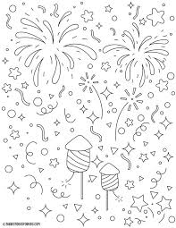 new years coloring pages free