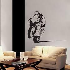 Power Wheelie Biker Wall Decal Sticker