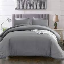 Luxlovery Grey Comforter Set Queen Men