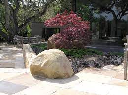 with boulders for high landscape impact