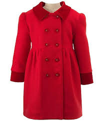 Red Girls Outerwear Coats Jackets