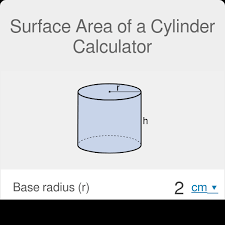Surface Area Of A Cylinder Calculator