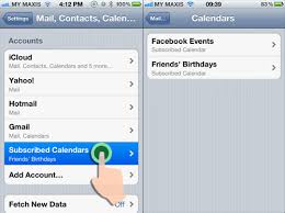 how to sync facebook birthdays and