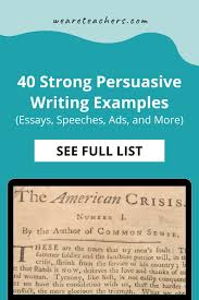 40 persuasive writing exles essays