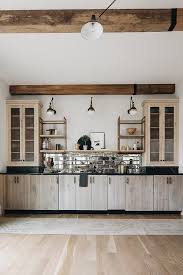Rustic Wood Bar Shelves Design Ideas