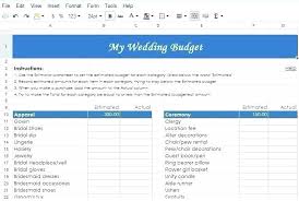 Useful Wedding Spreadsheets Excel Spreadsheet Budget Planner