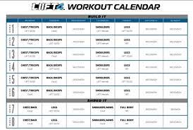 liift4 calendar workout schedule with