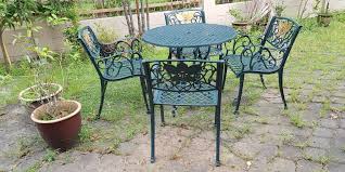 victron cast iron garden table and