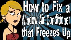 window air conditioner that freezes up