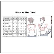 Size Chart For Women Blouses Saree Blouse Measurement Chart