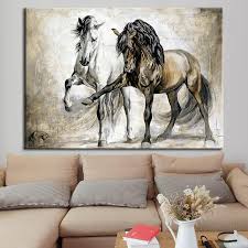 horse portrait painting horse canvas
